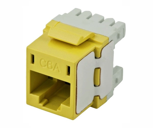 JACK RJ-45 RED CAT6A UTP AMARILLO 30U LANPRO