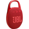 JBL Clip 5 - Altavoz - para uso portátil - inalámbrico - Bluetooth - controlado por aplicación - 7 vatios - rojo