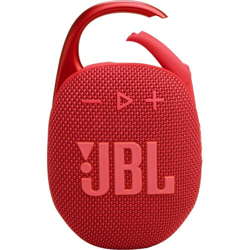 JBL Clip 5 - Altavoz - para uso portátil - inalámbrico - Bluetooth - controlado por aplicación - 7 vatios - rojo