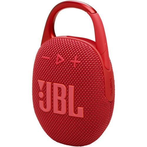 JBL Clip 5 - Altavoz - para uso portátil - inalámbrico - Bluetooth - controlado por aplicación - 7 vatios - rojo