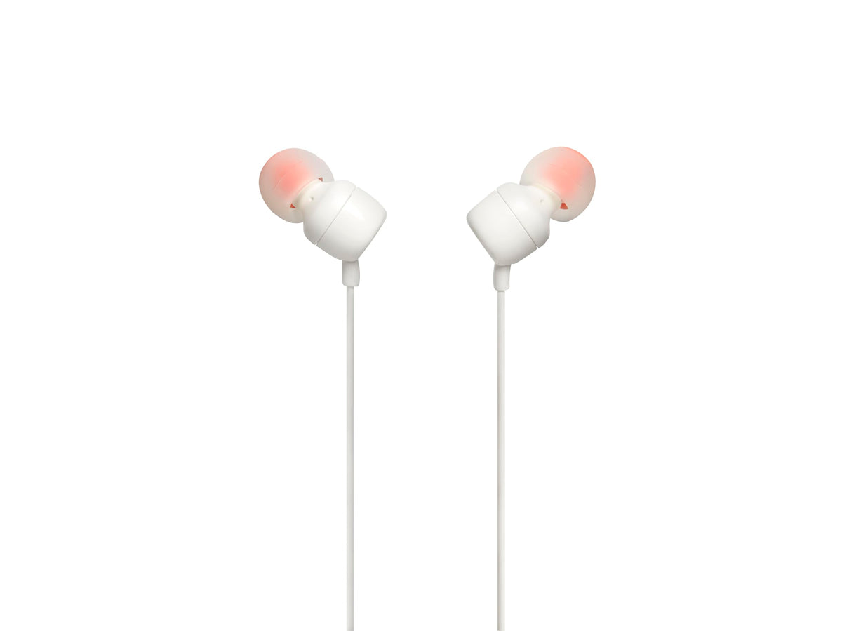 JBL - Headphones - T110 Wired In-ear White (S. Am