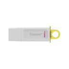 Kingston - USB flash drive - 128 GB - USB 3.0 - Plastic White-Yellow