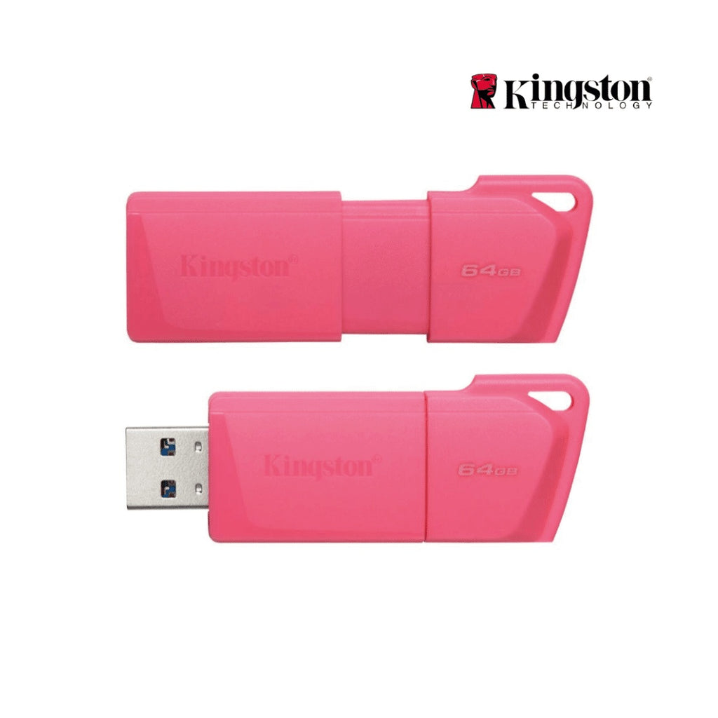 Kingston - USB flash drive - 64 GB - USB 3.2 Gen 1 - NEON (PINK)
