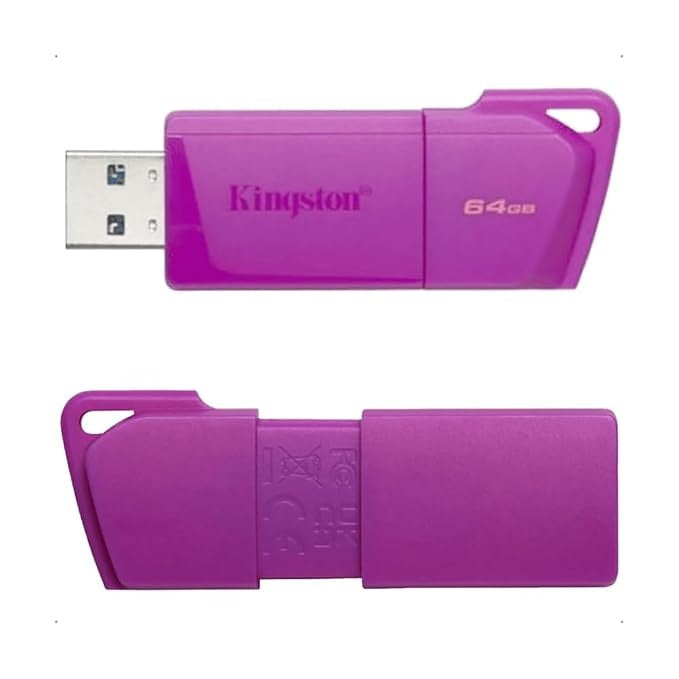 Kingston - USB flash drive - 64 GB - USB 3.2 Gen 1 - NEON Purple