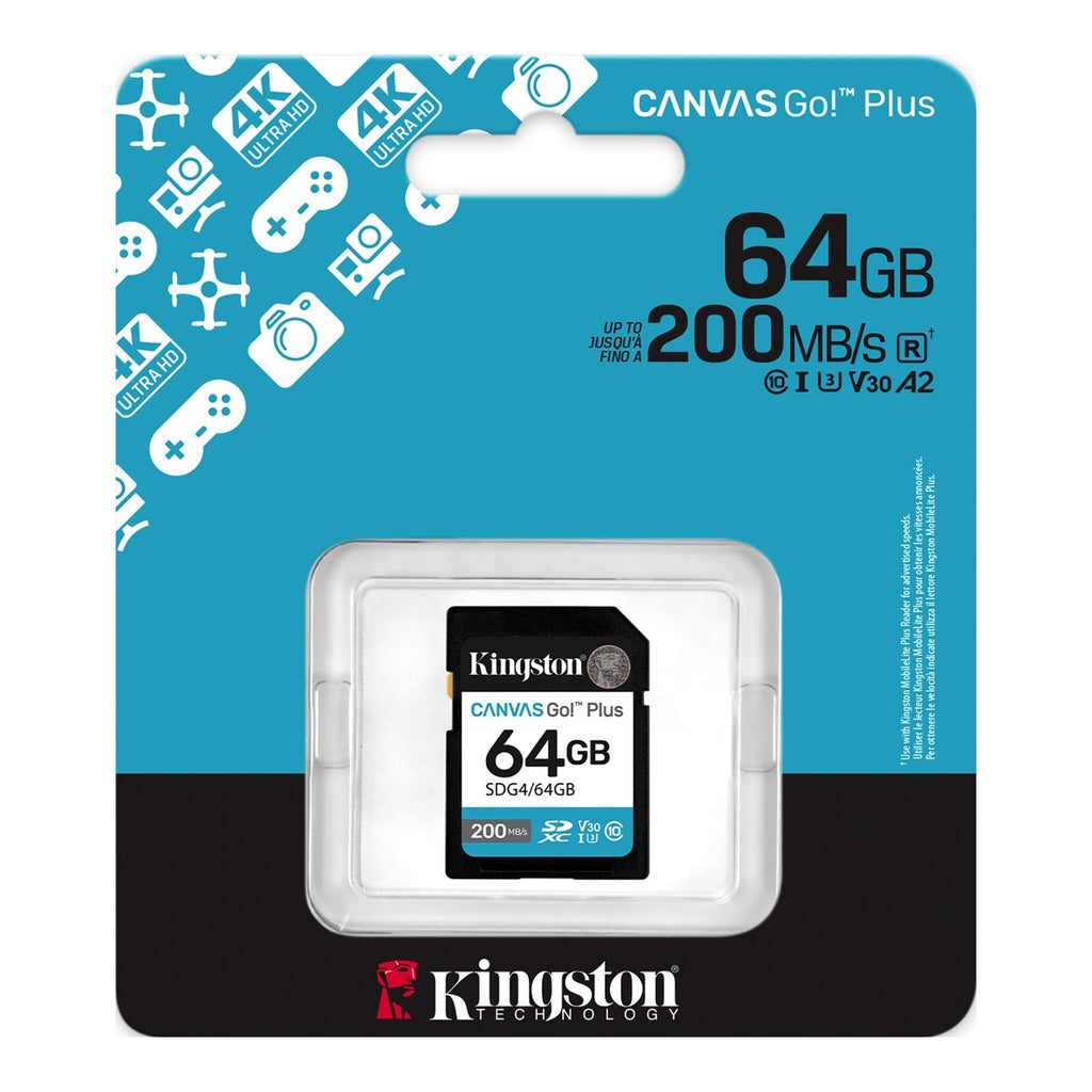 Kingston - Flash memory card - SDXC Canvas - 64GB SDXC Canvas Go Plus Gen4