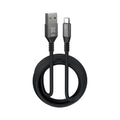 Klip Xtreme - USB cable - 24 pin USB-C - 9 pin USB Type A - 3 m - Black - 30W Braided Fast charging