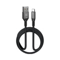 Klip Xtreme - USB cable - 24 pin USB-C - 9 pin USB Type A - 1.8 m - Black - 30W Braided Fast charging