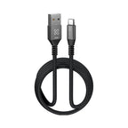 Klip Xtreme - USB cable - 24 pin USB-C - 9 pin USB Type A - 1.8 m - Black - 30W Braided Fast charging
