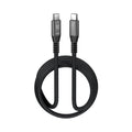 Klip Xtreme - USB cable - 24 pin USB-C - 1.8 m - Black - 100W Braided Fast charging