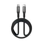 Klip Xtreme - USB cable - 24 pin USB-C - 1.8 m - Black - 100W Braided Fast charging
