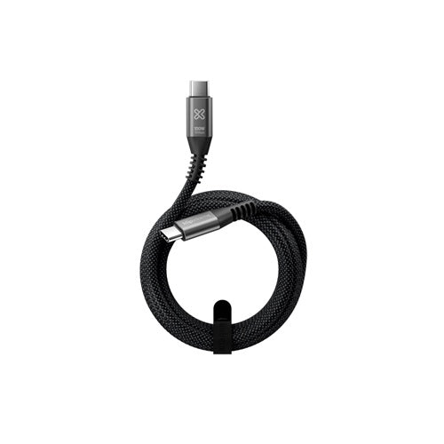 Klip Xtreme - USB cable - 24 pin USB-C - 3 m - Black - 100W 10Gbps Braided Fst Charg
