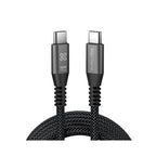 Klip Xtreme - USB cable - 24 pin USB-C - 3 m - Black - 100W 10Gbps Braided Fst Charg