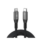 Klip Xtreme - USB cable - 24 pin USB-C - 1.8 m - Black - 240W 40Gbps Braided Fast Charg