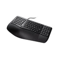 Klip Xtreme - Keyboard - Wired - Spanish - USB - Ergonomic Design - Black - Ergonomical