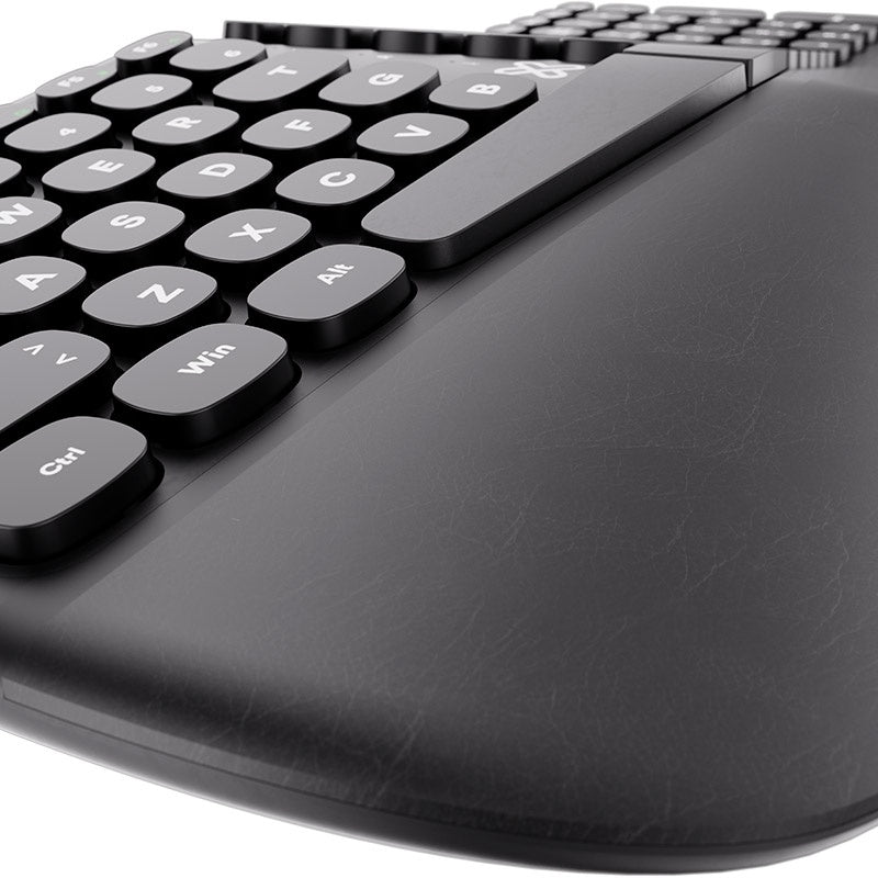 Klip Xtreme - Keyboard - Wired - Spanish - USB - Ergonomic Design - Black - Ergonomical