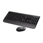 Klip Xtreme - Keyboard - Spanish - Wireless - 2.4 GHz - Black - Combo - hand rest
