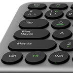 Klip Xtreme - Keyboard - Spanish - Wireless - 2.4 GHz / Bluetooth 5.0 - Gray / Black - Dual Connection / Touchpad