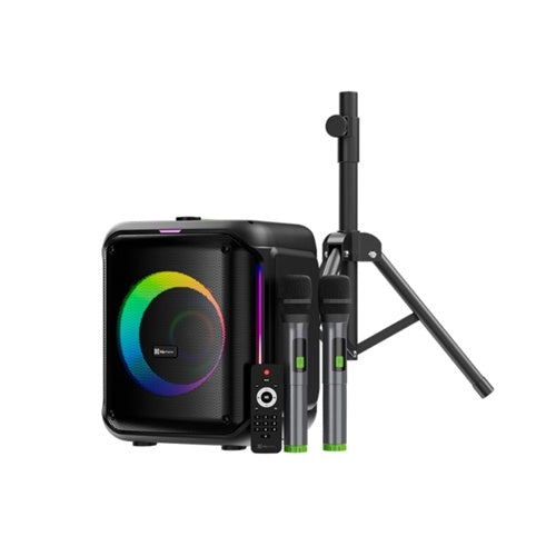 Klip Xtreme - Speaker system - Black - tripod with 2 mics
