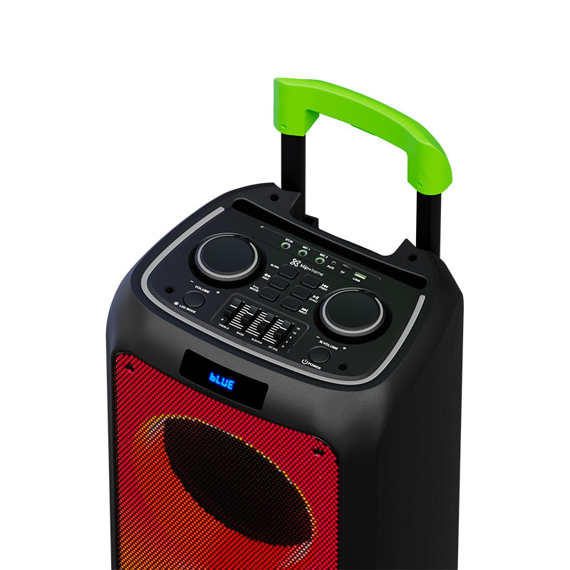 Klip Xtreme - Speaker system - Black - 10inch - Flame Led - Portable