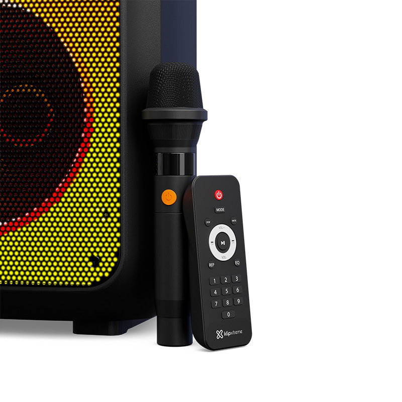Klip Xtreme - Speaker system - Black - 10inch - Flame Led - Portable