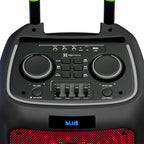 Klip Xtreme - Speaker system - Black - 10inch - Flame Led - Portable