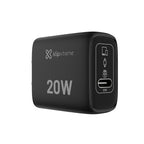 Klip Xtreme - Power converter / charger - 20 Watt - 24 pin USB-C - Cellular phone / Tablet - Wall - Para Smartphones, tablets, small devices