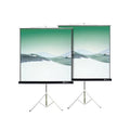Klip Xtreme KPS-102B - Pantalla de proyección con trípode - 86 pulgada ( 218 cm ) - 4:3 - Matte White - negro