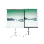 Klip Xtreme KPS-102B - Pantalla de proyección con trípode - 86 pulgada ( 218 cm ) - 4:3 - Matte White - negro