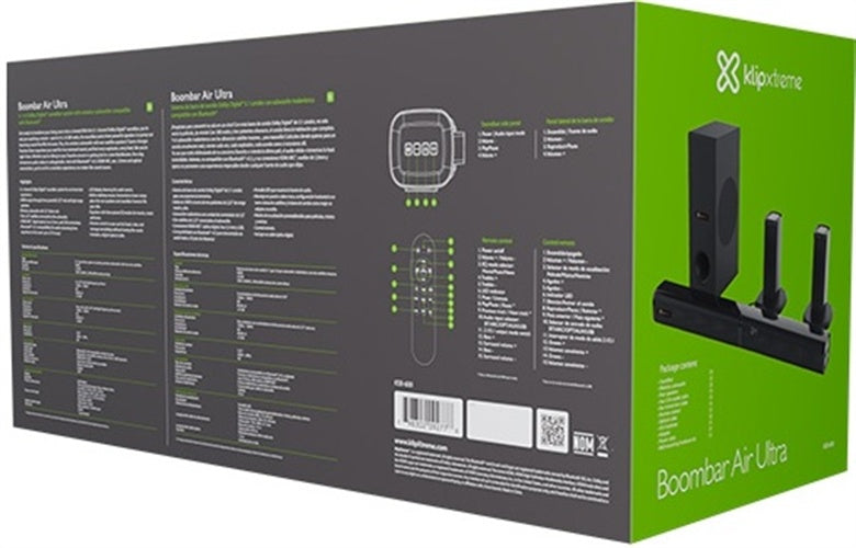 Klip Xtreme - Sound bar - Black - 5.1ch Wireless Subwoofer
