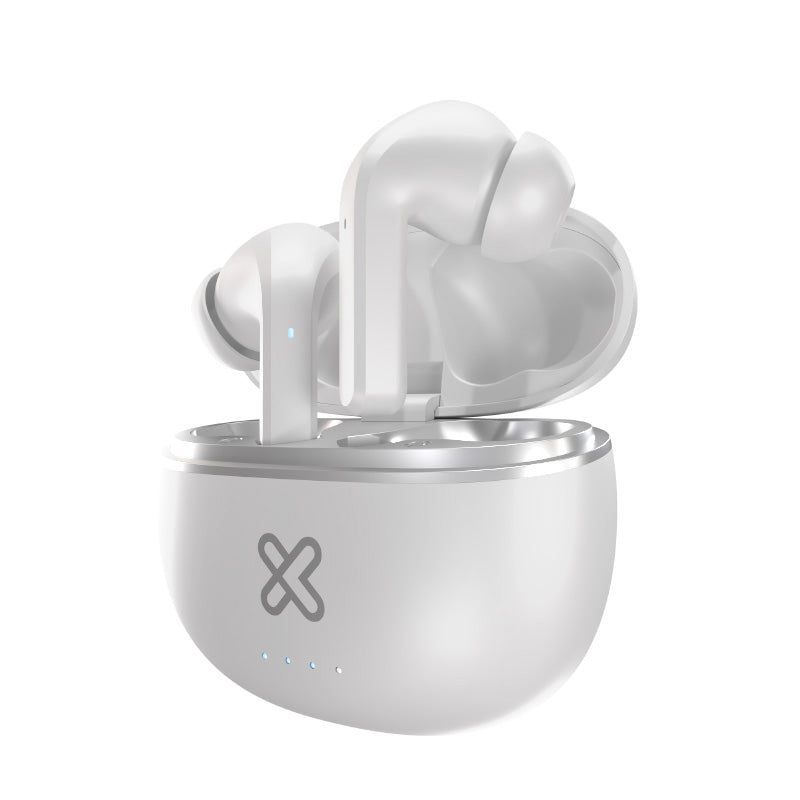 Klip Xtreme - KTE-750WH - True wireless earphones - Para Home audio / Para Portable electronics / Para Tablet / Para Cellular phone - Wireless - ANC - 26hrs - Blanco