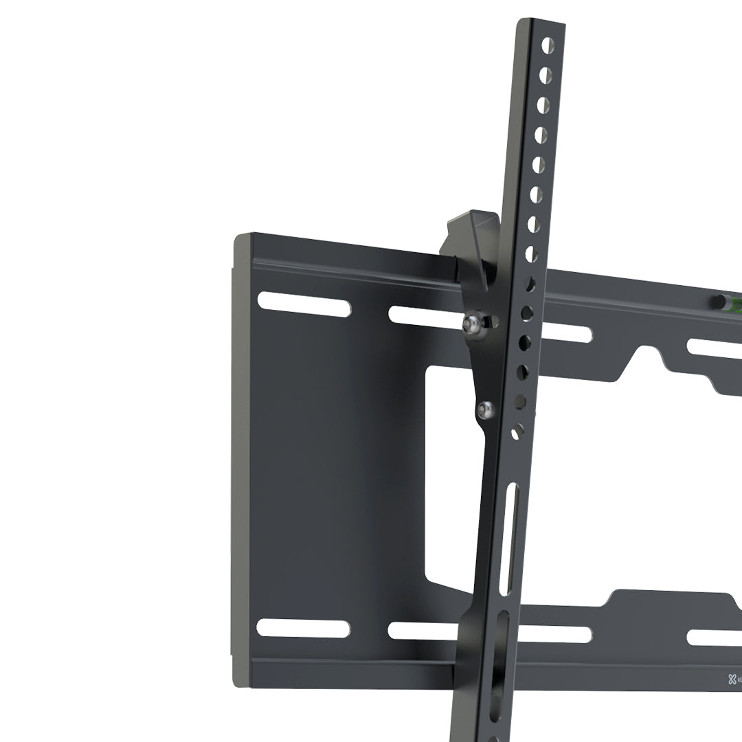 Klip Xtreme KTM-352 - Abrazadera - perfil bajo - para pantalla plana curva - bloqueable - acero - negro - tamaño de pantalla: 37"-80" - se puede instalar en la pared