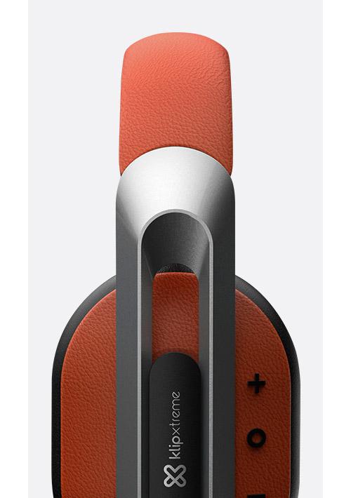 Klip Xtreme - KWH-750CO - Headphones - Para Home audio / Para Portable electronics / Para Professional audio / Para Cellular phone - Wireless - 40Hr Coral color