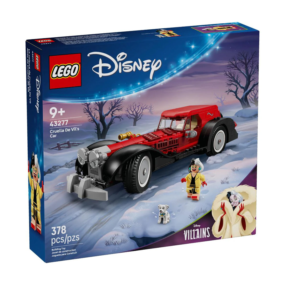 LEGO Disney 43277 - Coche de Cruella de Vils Ramo de Rosas Rosas