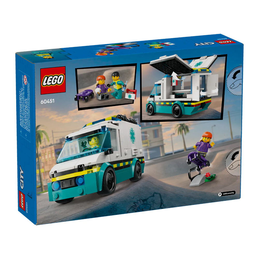 LEGO City 60451 - Ambulancia de Emergencia