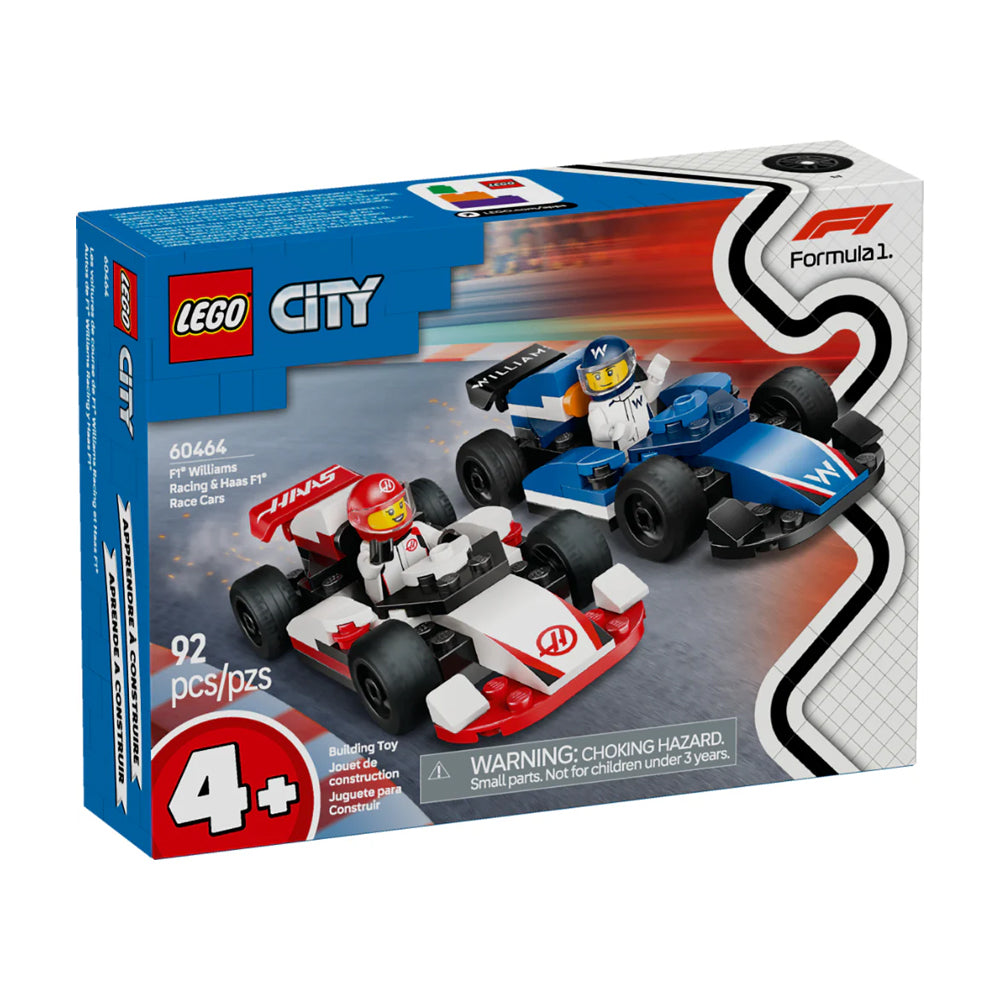 LEGO City 60464 - Carrera de Coches de F1 Williams Racing Haas F1