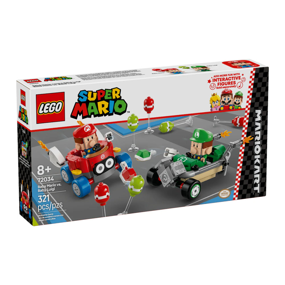 LEGO Super Mario 72034 - Mario Kart - Baby Mario Contra Baby Luigi