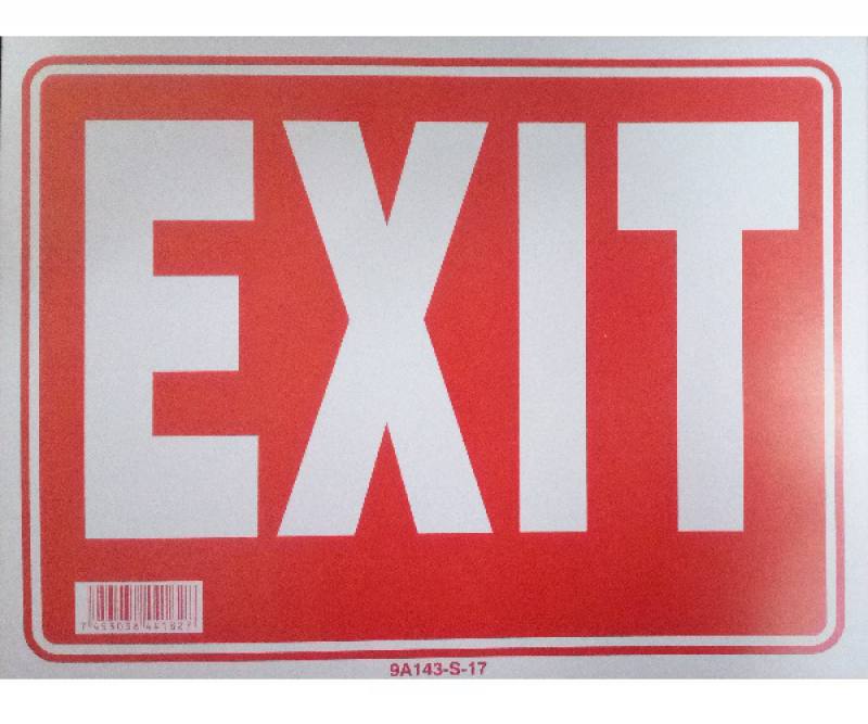 LETRERO DE EXIT