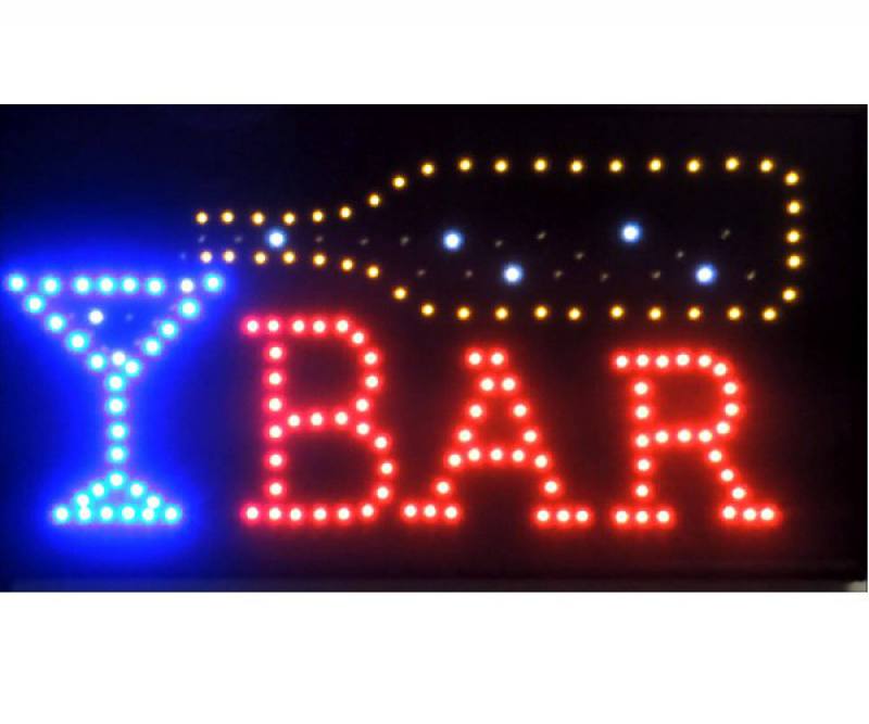 LETRERO LED BAR 10X19 PULGADAS