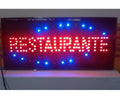 LETRERO LED RESTAURANTE 10X19"