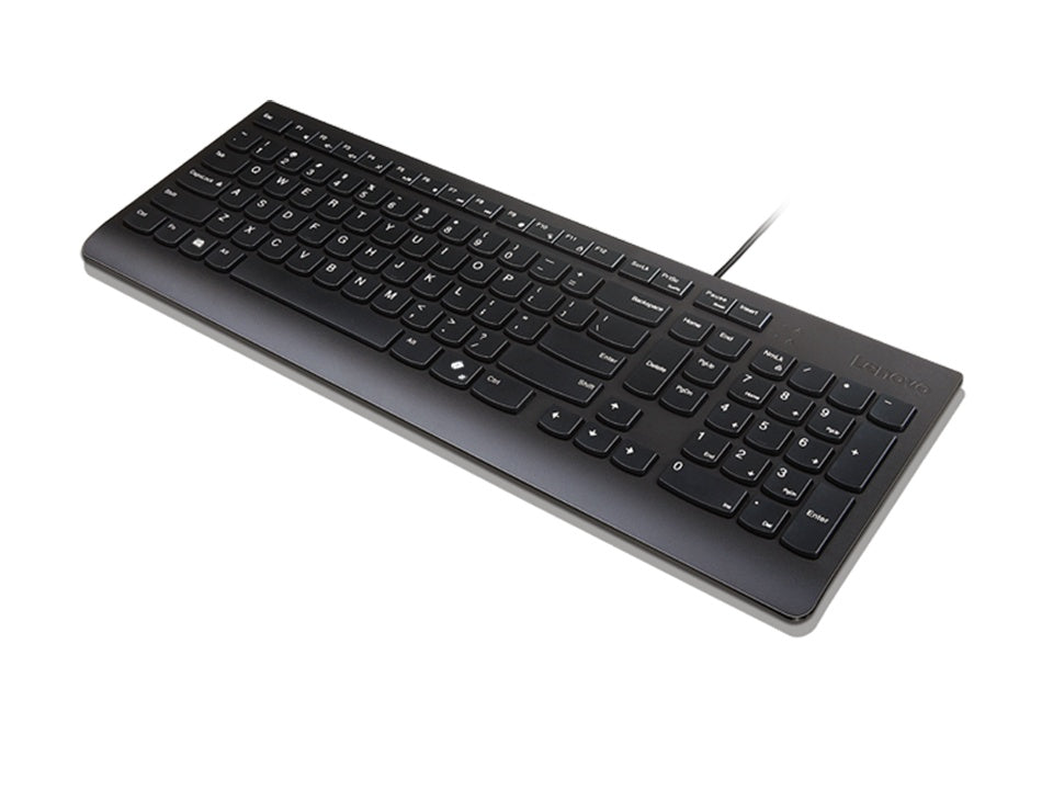 Lenovo - Keyboard - Wireless - Spanish - Bluetooth - Ergonomic Design - All black