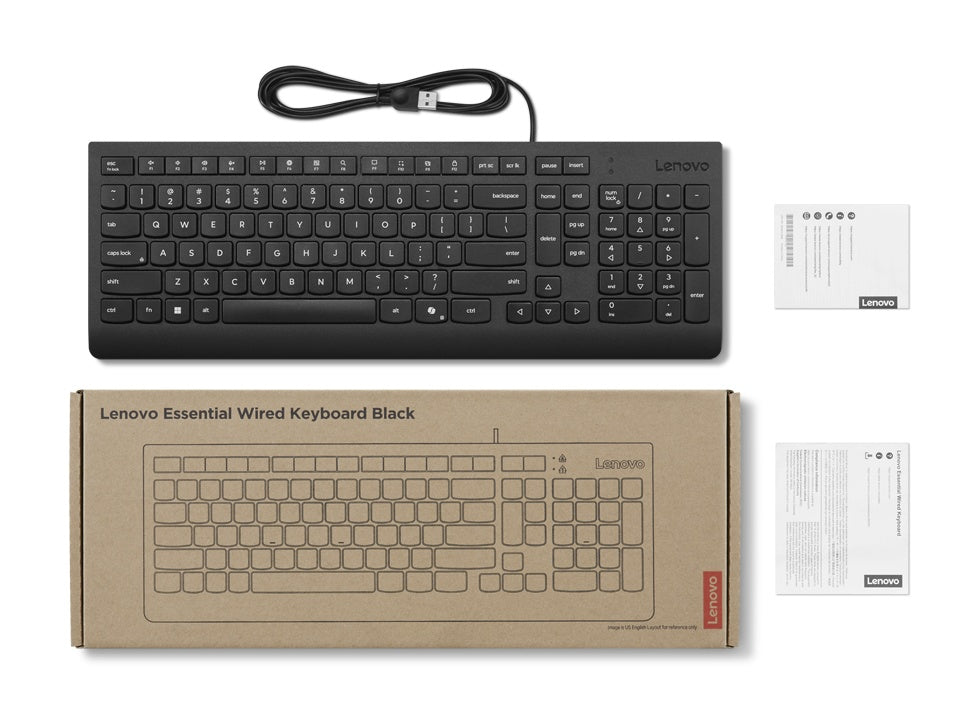 Lenovo - Keyboard - Wireless - Spanish - Bluetooth - Ergonomic Design - All black