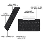 Logitech Keys-To-Go - Teclado - Bluetooth - impermeable - negro