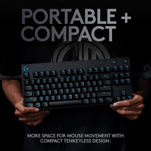 Logitech G Pro Mechanical Gaming Keyboard - Teclado - retroiluminación - USB - interruptor: GX Blue Clicky - negro