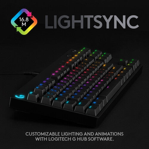 Logitech G Pro Mechanical Gaming Keyboard - Teclado - retroiluminación - USB - interruptor: GX Blue Clicky - negro