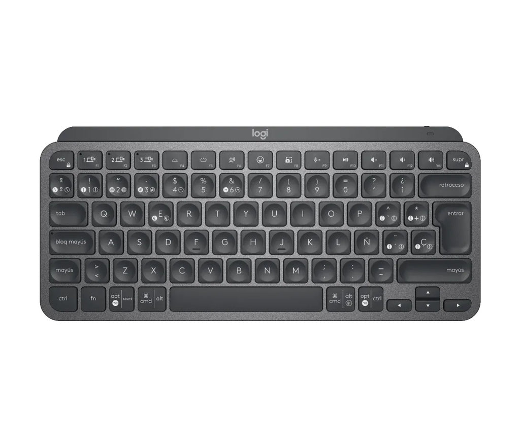 Logitech MX Keys Mini - Teclado - Inalámbrico - Español - USB / Bluetooth - Ergonomic Design - Grafito