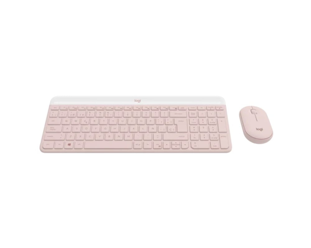 Logitech - Keyboard and mouse set - Spanish - Wireless - Rose