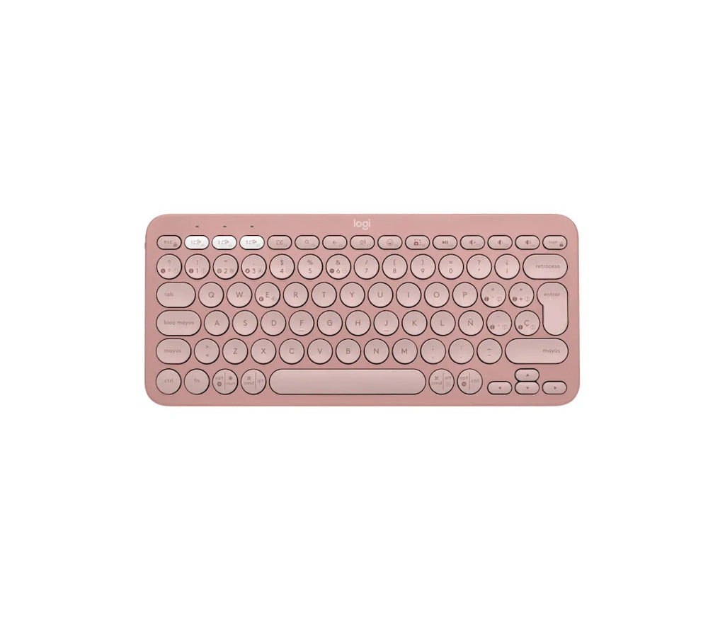 Logitech - Keyboard - Wireless - Rose - Con Bluetooth