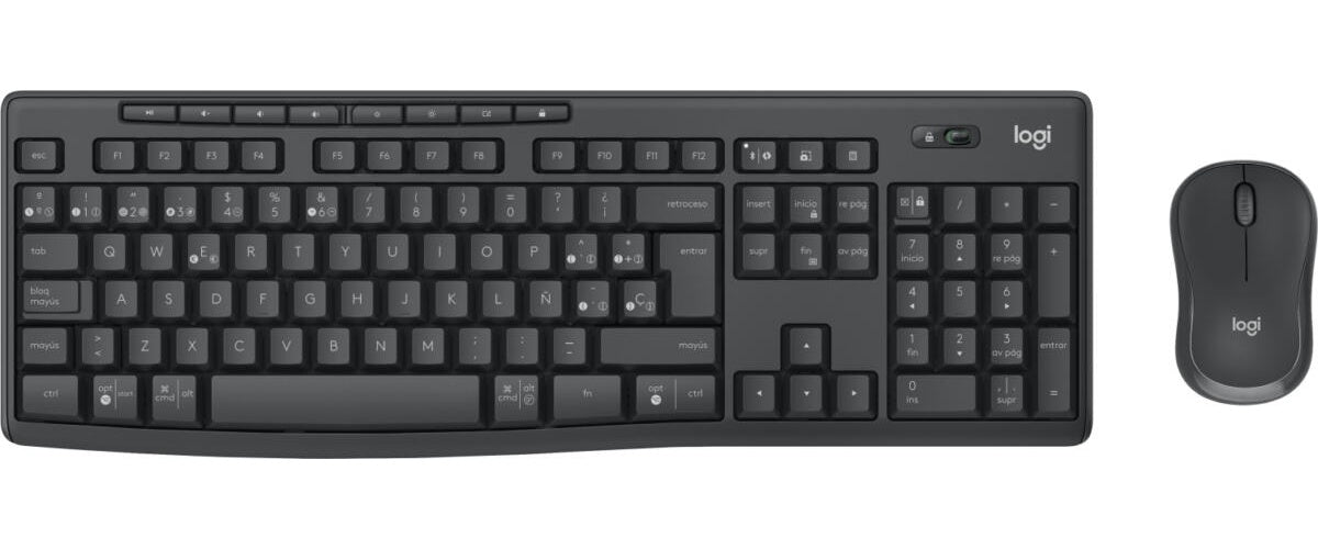 Logitech - Keyboard and mouse set - Wireless - Graphite - MK370 Combo for Business Span