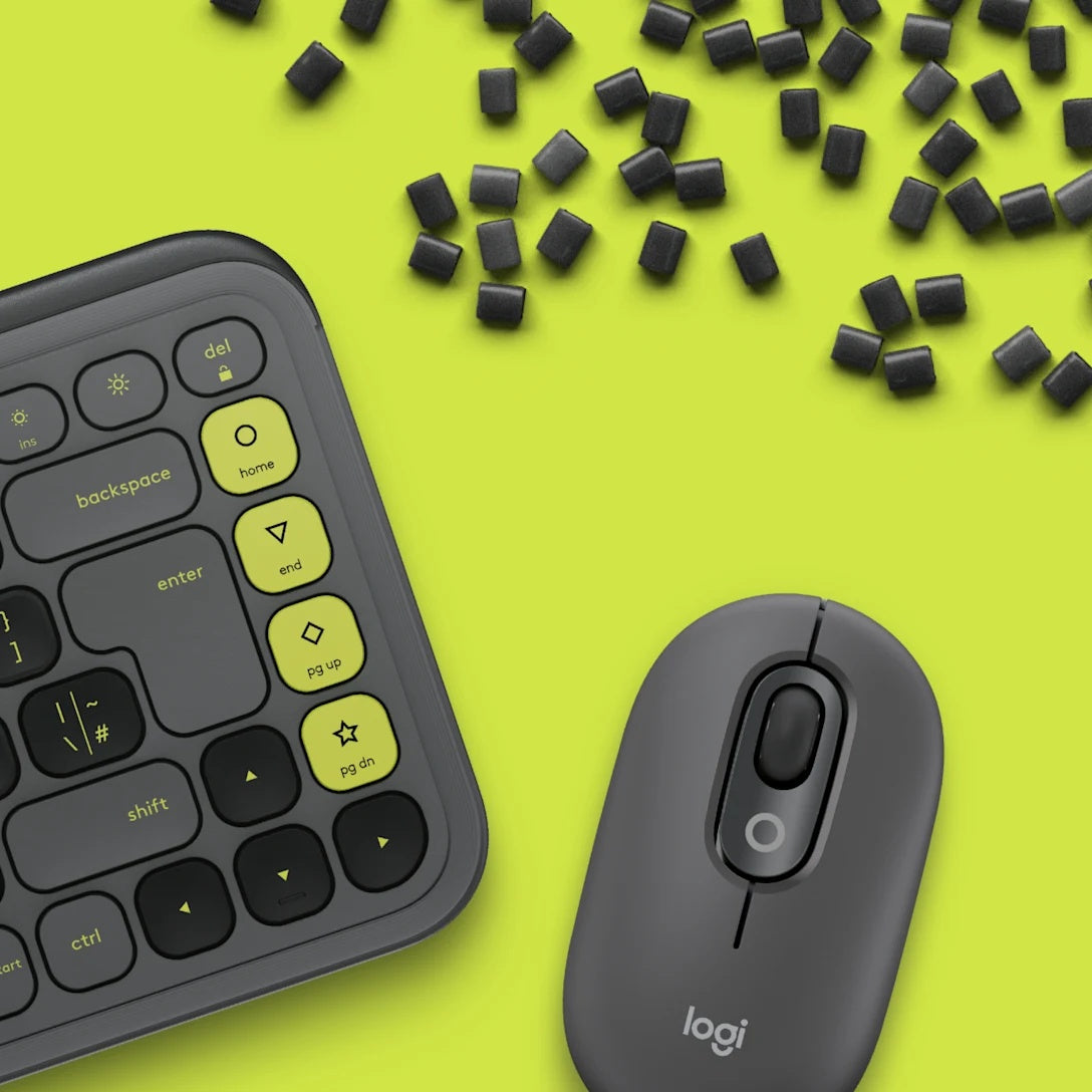 Logitech - Pop Icon Combo - Keyboard and mouse set - Spanish - Graphite