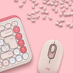 Logitech Pop Icon Combo - Keyboard and mouse set - Spanish (Latin American) - Rose